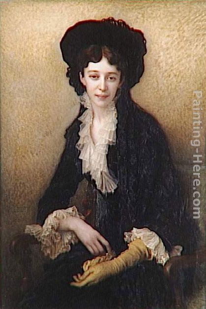 La Comtesse de Dampierre painting - Antoine Auguste Ernest Hebert La Comtesse de Dampierre art painting